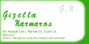 gizella marmaros business card